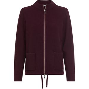 Olsen Gebreid vest  donkerrood