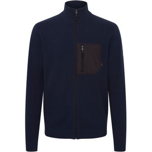 INDICODE JEANS Gebreid vest 'Medan'  navy / brons