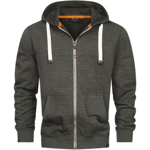 INDICODE JEANS Sweatvest ' Baustian '  donkergroen