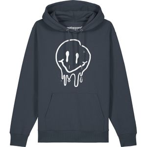 Watapparel Sweatshirt 'Smiley'  antraciet / wit