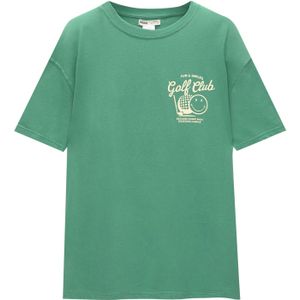 Pull&Bear Shirt  pasteelgeel / groen