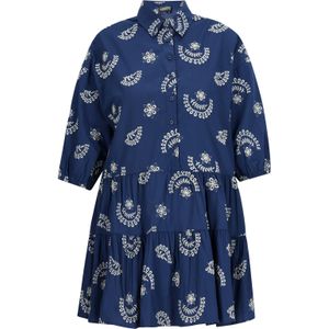 DreiMaster Vintage Blousejurk  marine / offwhite