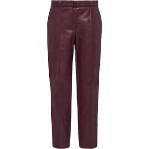 Harembroek - Effen - Imitatieleder - Regular Pasvorm - High Waist