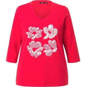 Ulla Popken Shirt  rood / wit