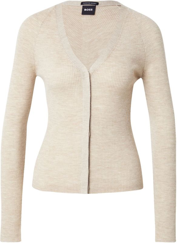 Slim fit gebreid jack van scheerwol