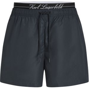 Karl Lagerfeld Zwemshorts  donkerblauw / zwart / wit