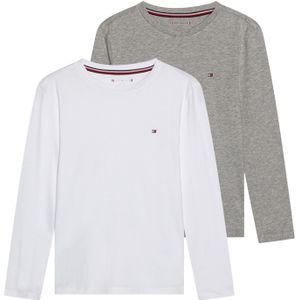 Tommy Hilfiger - Onderhemd - Grijs Gemêleerd/Wit - 2 Pack