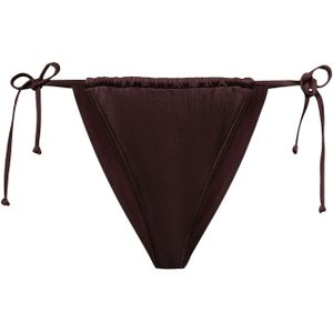 Bikinibroekje - Effen - Gedrapeerd - High Waist