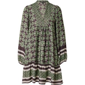 VERO MODA Jurk 'VMRYA'  antraciet / groen / wit