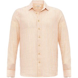 Antioch Overhemd  oranje / wit