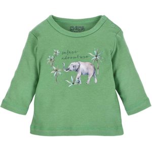 NINI Shirt 'Safari Adventure'  grijs / groen / wit