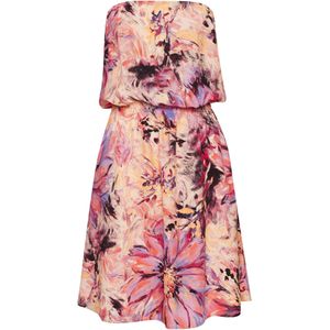 Lascana - Bandeaujurk - Pink - Met All-over Print