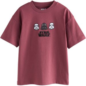 Next Shirt  donkerrood / zwart / wit