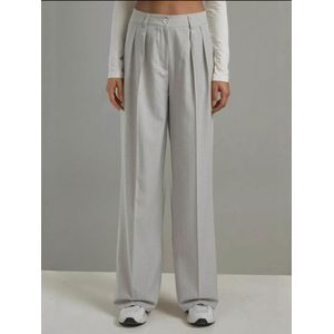 Hiccup Pantalon  lichtgrijs / wit