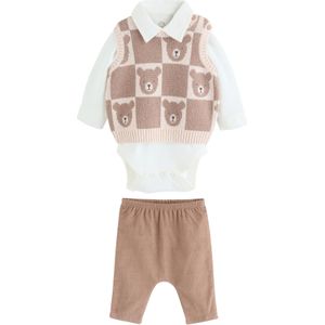 Next Set  beige / brokaat / wit