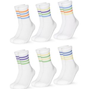 Occulto Sportsokken 'Roger'  gemengde kleuren / wit