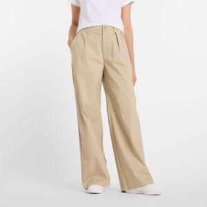 New Balance - Boylston - Bandplooibroek - Taupe - High Waist