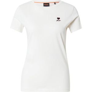 BOSS Shirt 'C_Elove_1'  chocoladebruin / wit