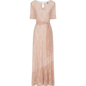 HotSquash Jurk  perzik / wit