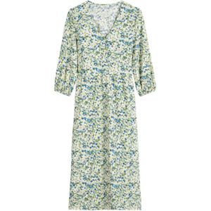 Marc O'Polo DENIM - Jurk - Blauw - 7/8 Lengte - Viscose - Bloemenprint