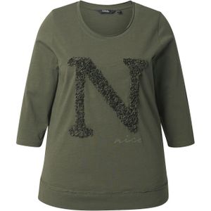 Ulla Popken Shirt  olijfgroen