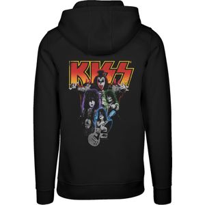 F4NT4STIC Sweatshirt 'Kiss'  blauw / geel / lila / oranje / zwart
