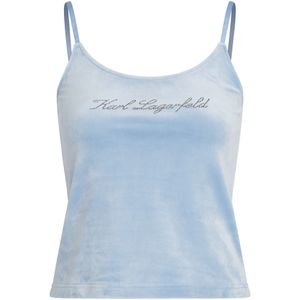 Karl Lagerfeld Top  lichtblauw / zilver