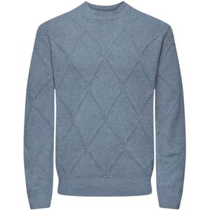 Only & Sons Trui 'Farid'  blauw