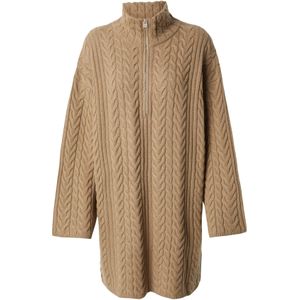 EDITED Gebreide jurk 'Hanako'  bruin