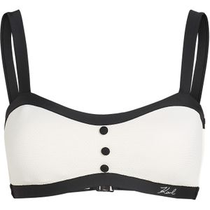 Karl Lagerfeld Bikinitop  zwart / wit