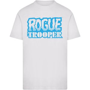 F4NT4STIC Shirt 'Rogue Trooper Comic Book Blue Logo'  blauw / wit