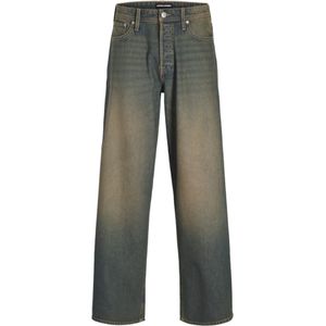 JACK & JONES Jeans 'JJIDAVE JJORIGINAL'  donkerbeige / donkerblauw
