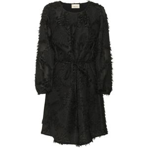 Cream Jurk 'Freja'  zwart