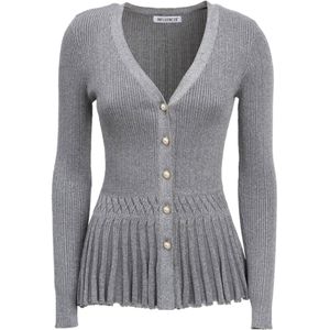 Influencer Gebreid vest  grijs