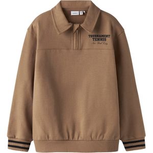 NAME IT Sweatshirt  bruin / zwart