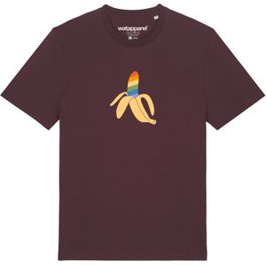 Watapparel Shirt 'Rainbow Banana'  gemengde kleuren / bordeaux