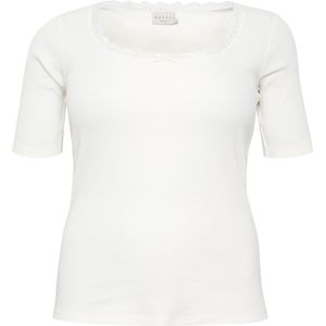 KAFFE CURVE Shirt 'Britt'  wit