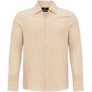 Antioch Overhemd  beige gemêleerd