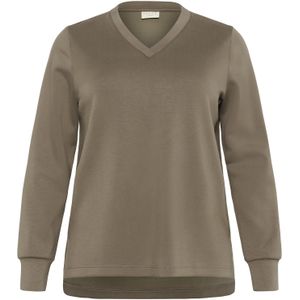 KAFFE CURVE Sweatshirt 'KCannita'  sepia