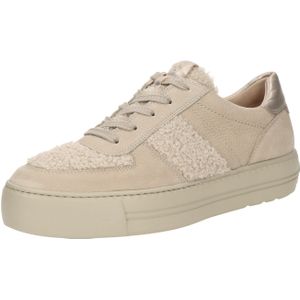 Sportschoenen - Effen - Leer/Teddy - Snoersluiting