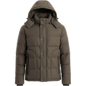 Ombre Winterjas 'OM-JAHP-0203'  donkergroen