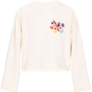 IZIA Sweatshirt 'Boho'  crème / geel / donkerlila / rood