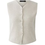 Gebreid gilet met V-hals