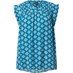 Ulla Popken Blouse  petrol / wit