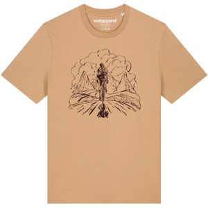Watapparel Shirt  donkerbeige / zwart