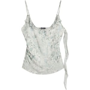 Bershka Top  greige / lichtgrijs / pastelgroen
