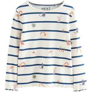 Next Shirt  ecru / navy / oranje