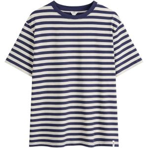 MELA Shirt 'BHAJAN'  donkerblauw / wit