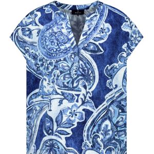 monari Blouse  blauw / aqua / wit