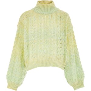 Mymo - Jumper - Limo - Kabelgebreide Trui